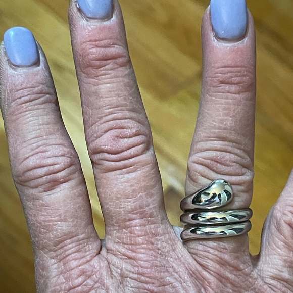 925 HAN Modernist Snake Ring - Picture 4 of 5